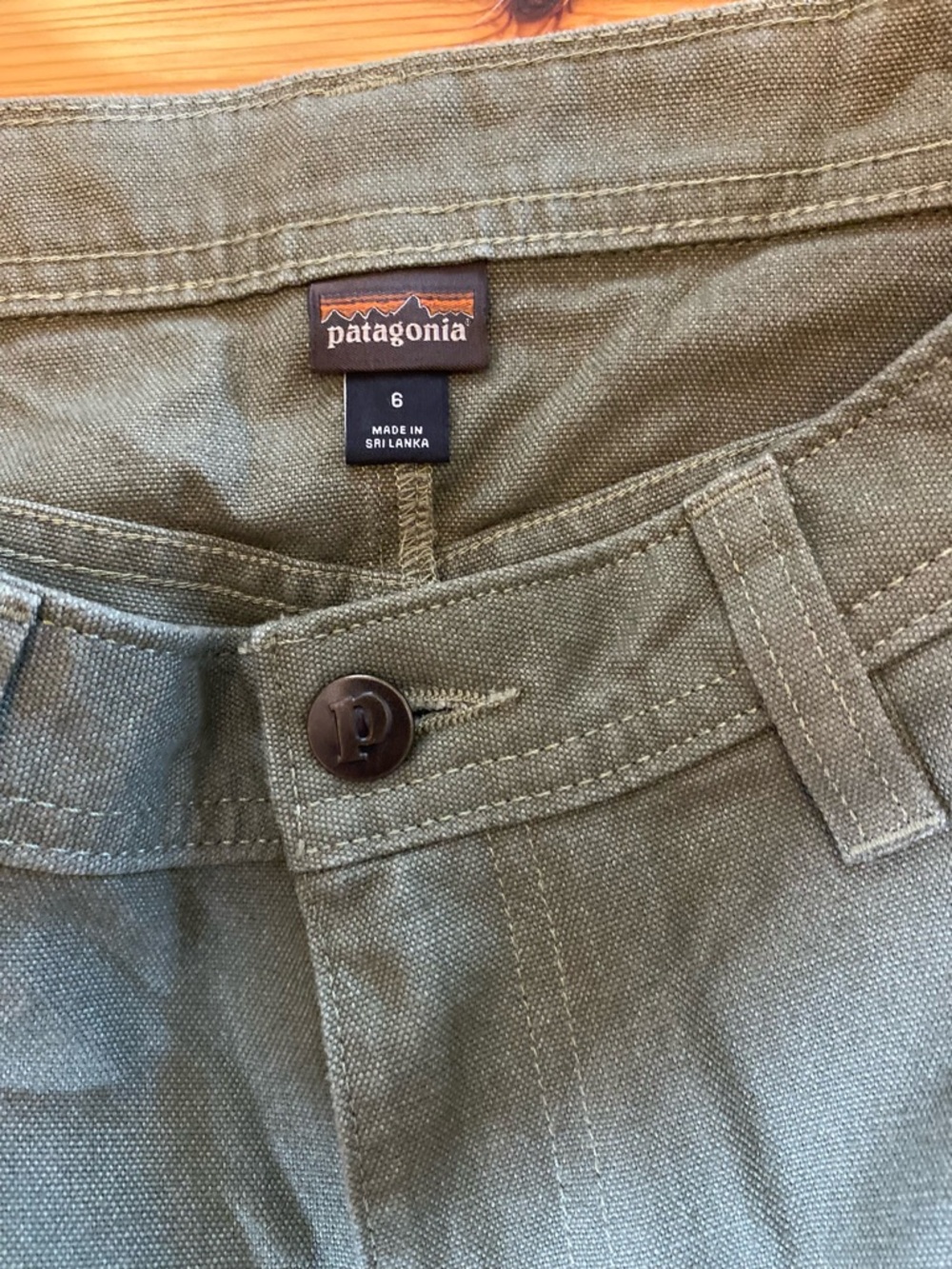 NWOT Patagonia Women's Field Work Trail Pants Fatique Green Size 6 - Picture 5 of 8